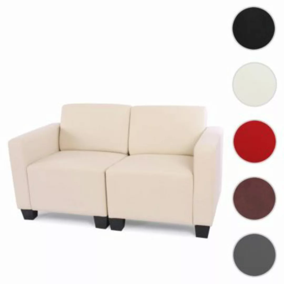 HWC Mendler Modular 2-Sitzer Sofa Lyon creme günstig online kaufen