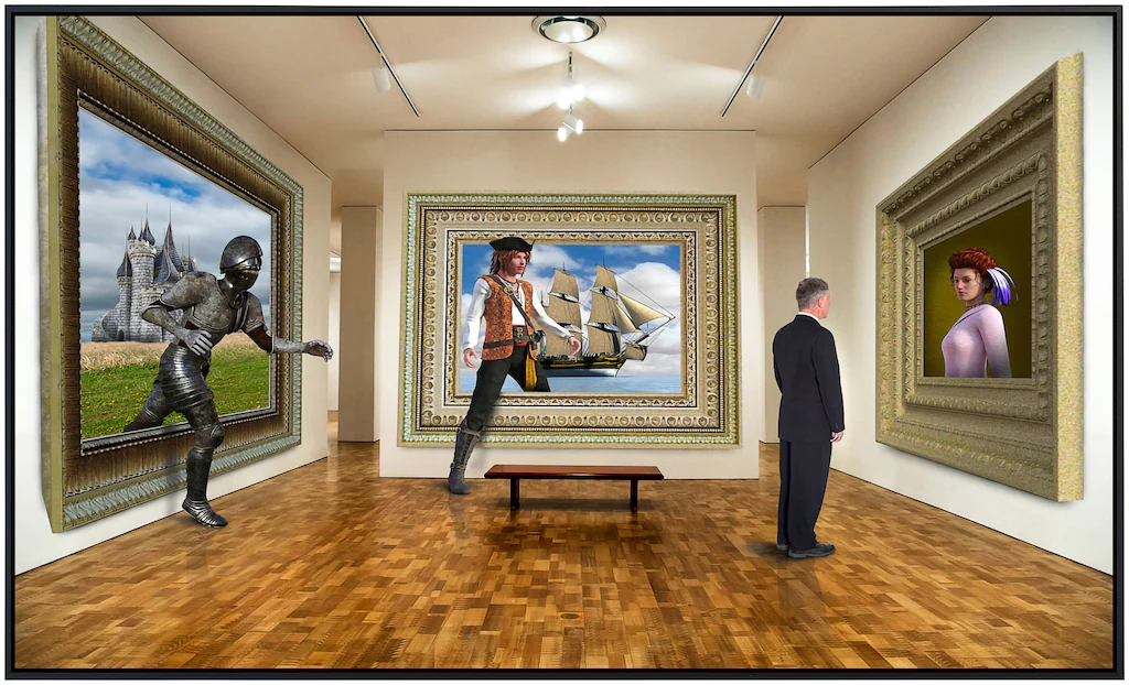 Papermoon Infrarotheizung »Surreale Kunstgalerie«, sehr angenehme Strahlung günstig online kaufen