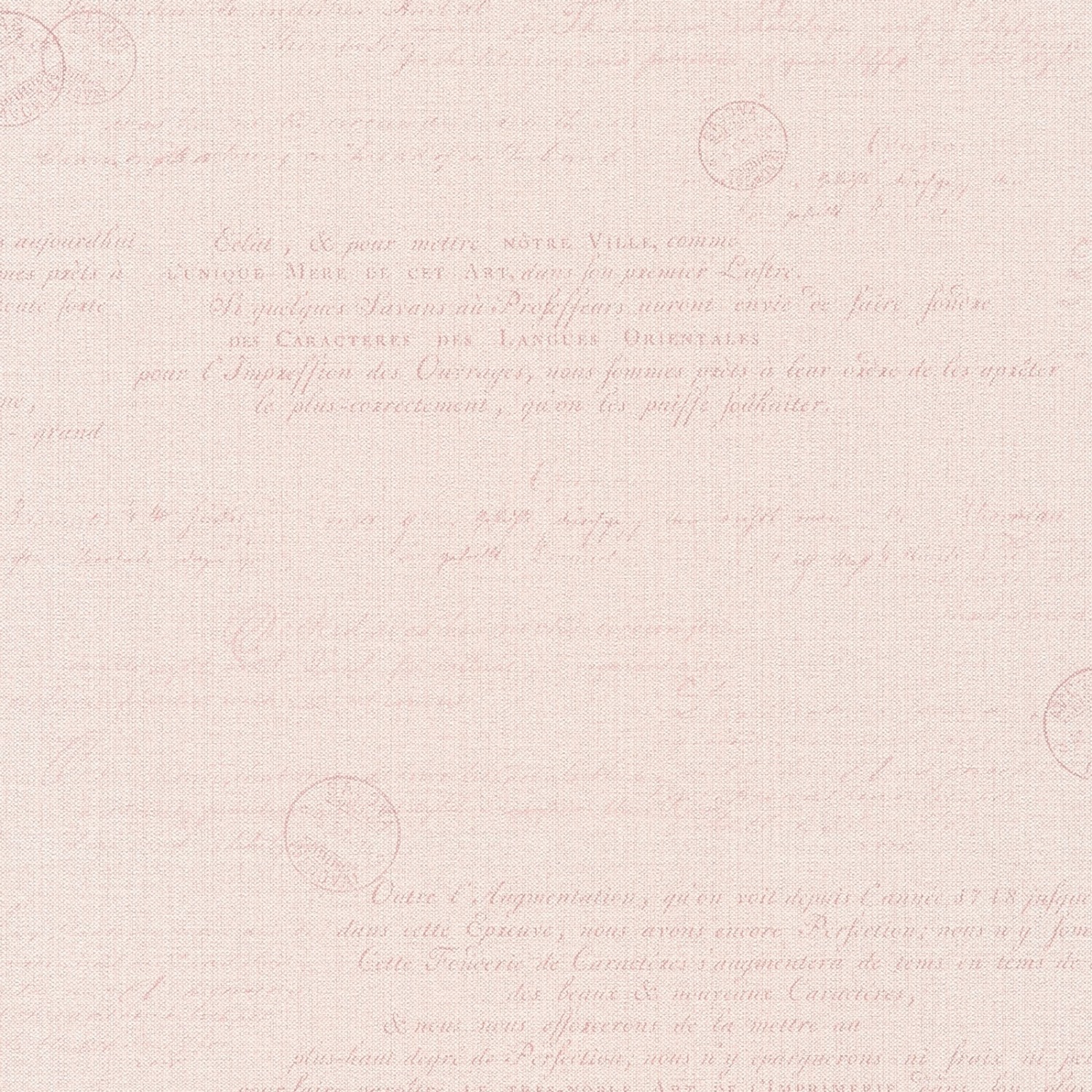 Bricoflor Rosa Tapete mit Brief Design Vintage Vliestapete mit Schriftzug i günstig online kaufen