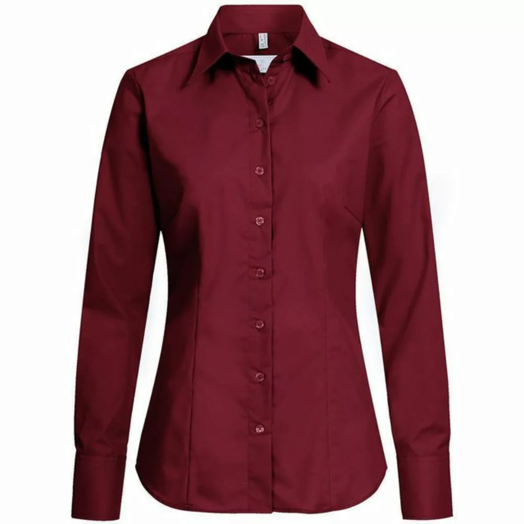 GREIFF Langarmbluse Greiff Corporate Bluse Damen BASIC Regular-Fit Bordeaux günstig online kaufen