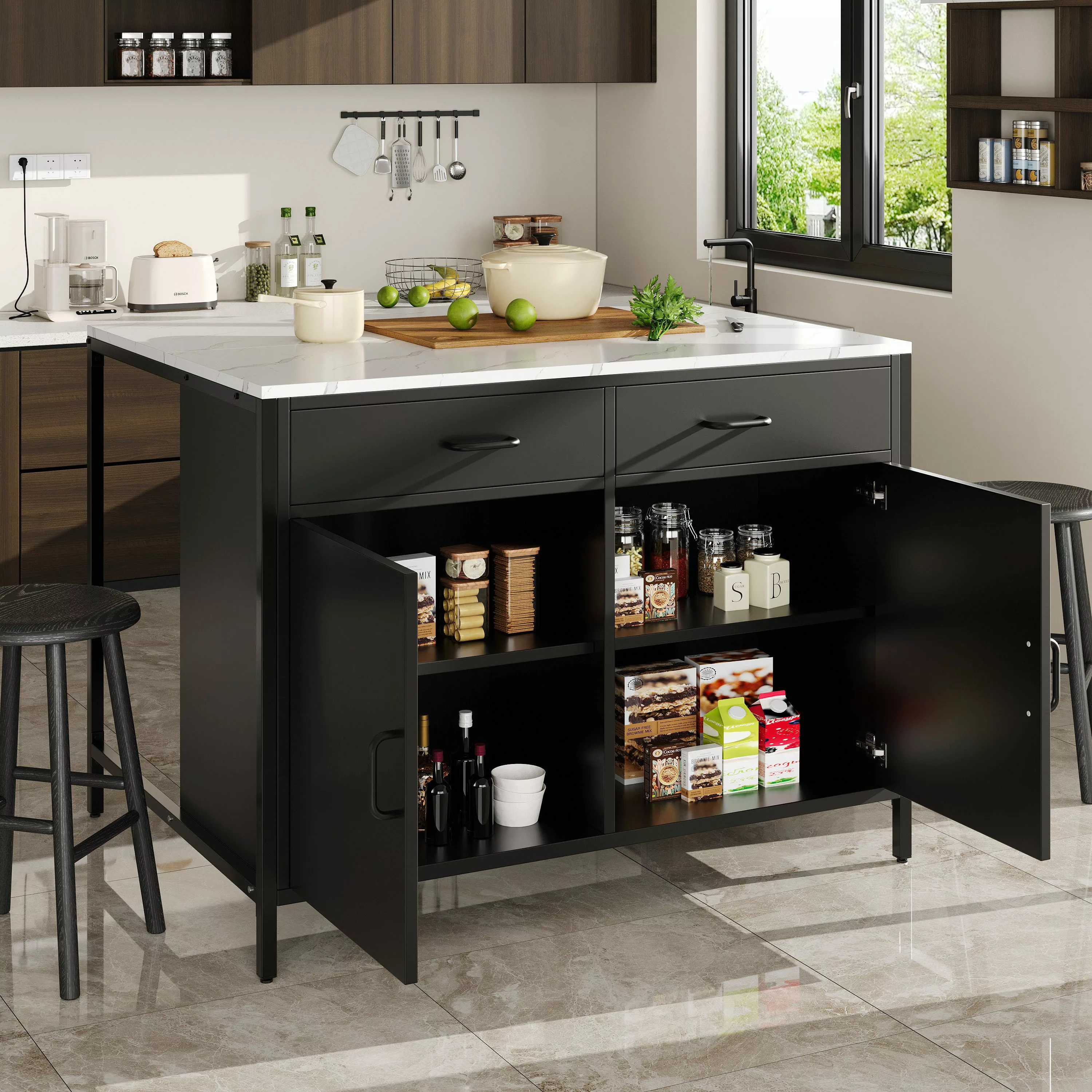 Odikalo Kücheninsel Essschrank Stehtisch Sideboard Kommode günstig online kaufen