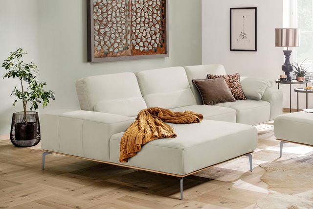 W.SCHILLIG Ecksofa "run, Designsofa mit tollem Sitzkomfort, bequem, L-Form" günstig online kaufen