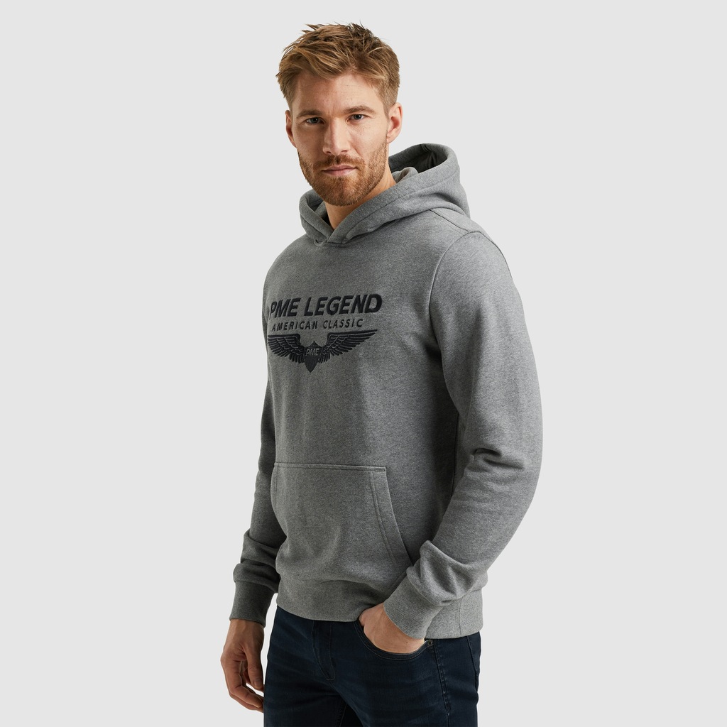 PME Legend Herren Kapuzenpullover Hoodie HOODED SOFT TERRY WITH LOGO - Regu günstig online kaufen