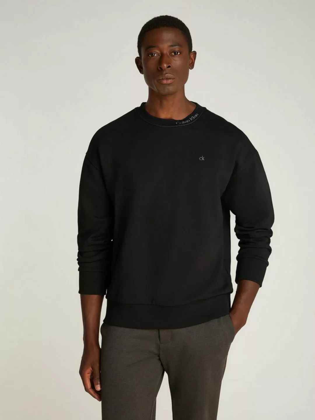 Calvin Klein Sweatshirt "NECK LOGO SWEATSHIRT", mit Logoschriftzug günstig online kaufen