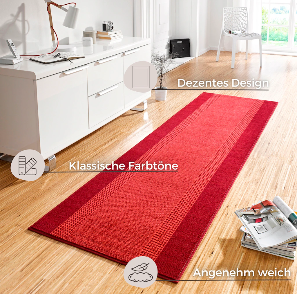 HANSE Home Teppich »Band«, rechteckig, Kurzflor, Weich, Wohnzimmer, Schlafz günstig online kaufen