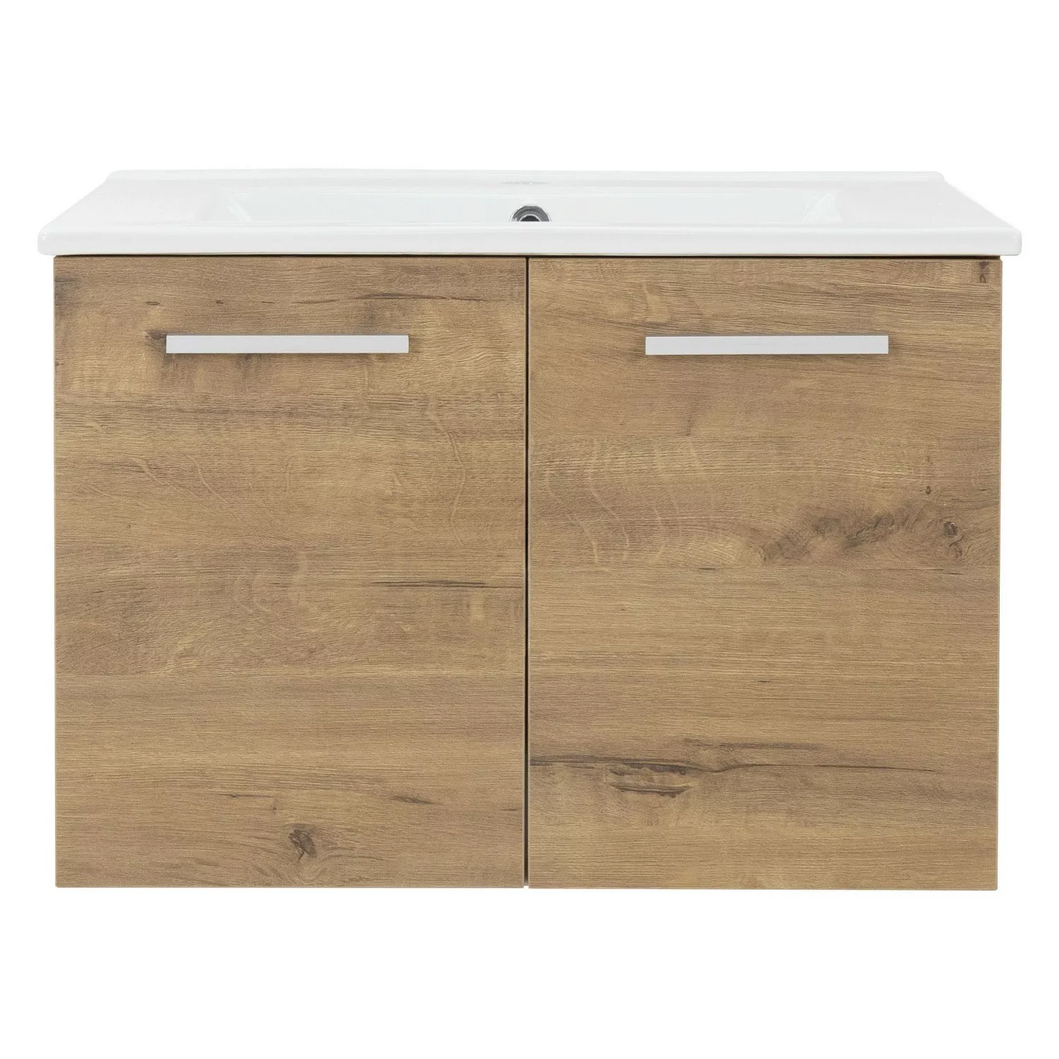 ML-Design Badmöbel-Set 2-Tlg Roteiche Unterschrank 59x46,5x42cm Waschbecken günstig online kaufen