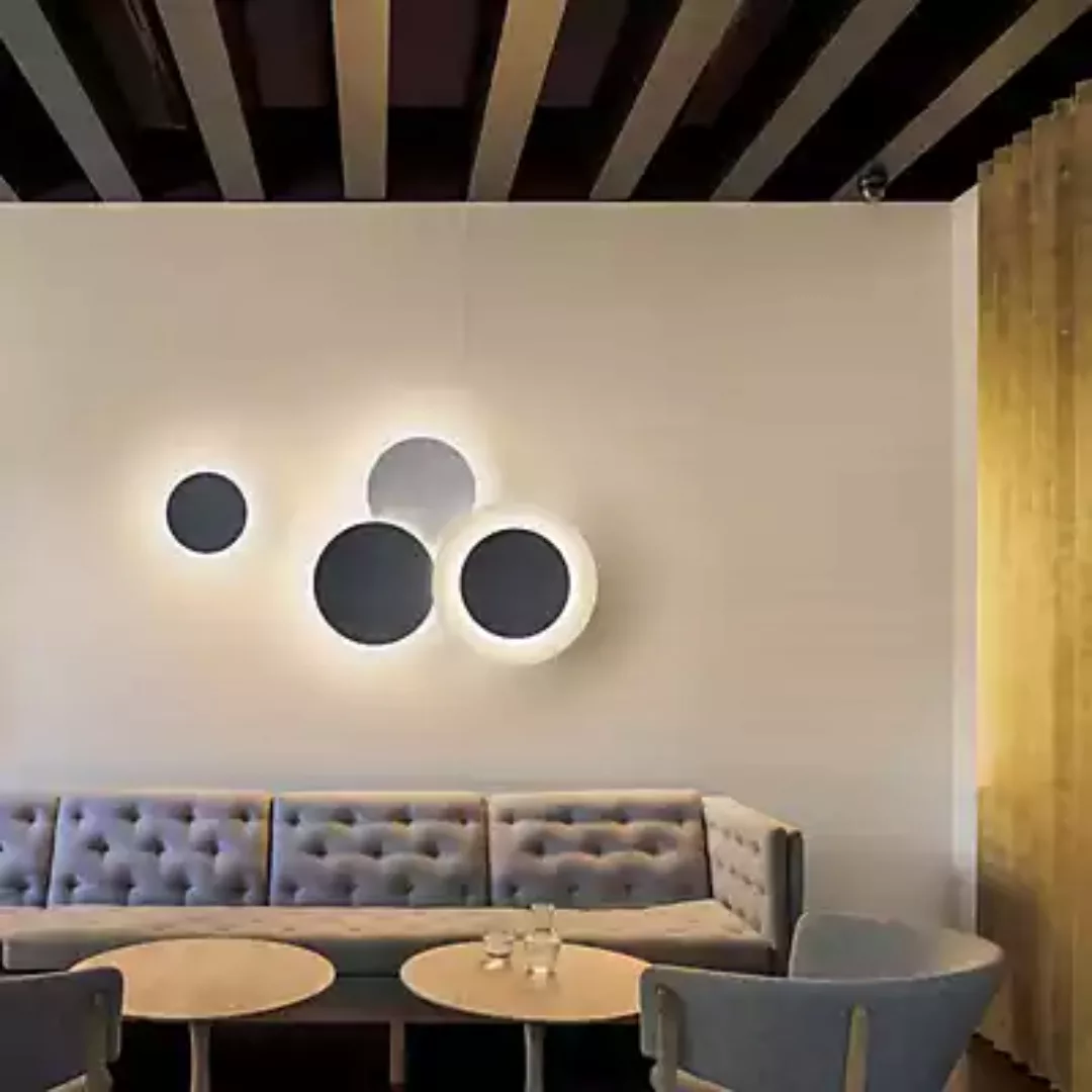 Vibia Puck Wall Art Wandleuchte LED 3-flammig - diffus, braun - 1-10 V günstig online kaufen