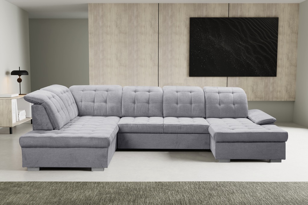 WERK2 Wohnlandschaft "Kordula-New Multifunktion Couch, Breite 332cm, U-Form günstig online kaufen
