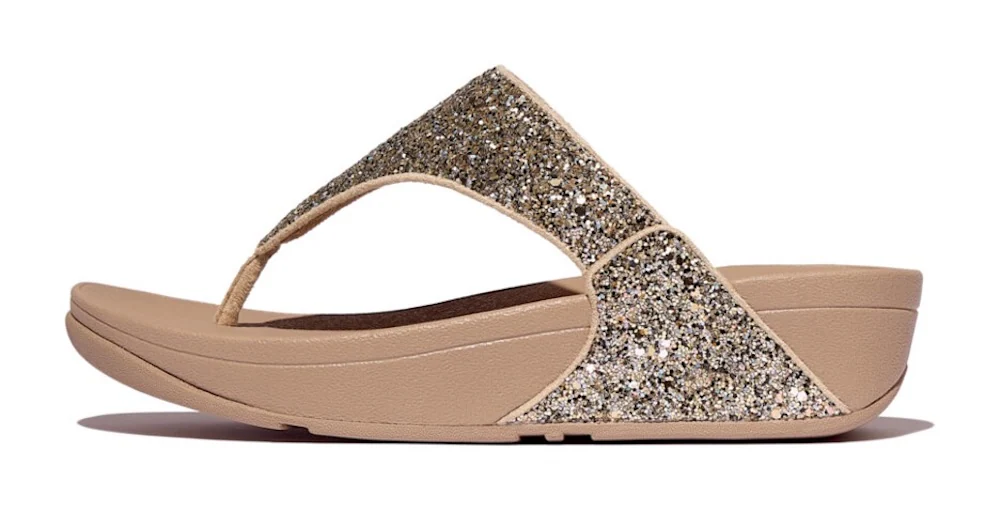Fitflop Zehentrenner "LULU MULTI-TONAL GLITTER TOE", Badeschuh, Slides, San günstig online kaufen