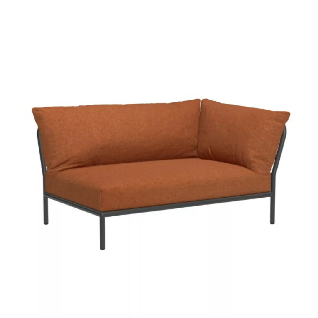 LEVEL2 Outdoor Sofa Lounge-Modul 2 Rost Dunkelgrau Rechts günstig online kaufen