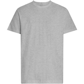 Calvin Klein Jeans  T-Shirts & Poloshirts Cotton Crew T-Shirt Grey Heather günstig online kaufen