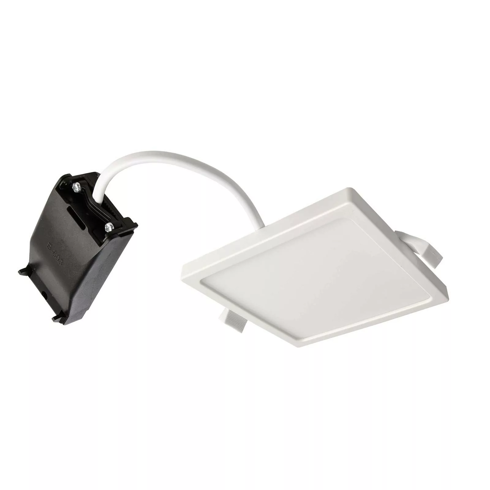 LED Einbauleuchte Alya in Verkehrsweiß und Weiß 7W 555lm eckig günstig online kaufen