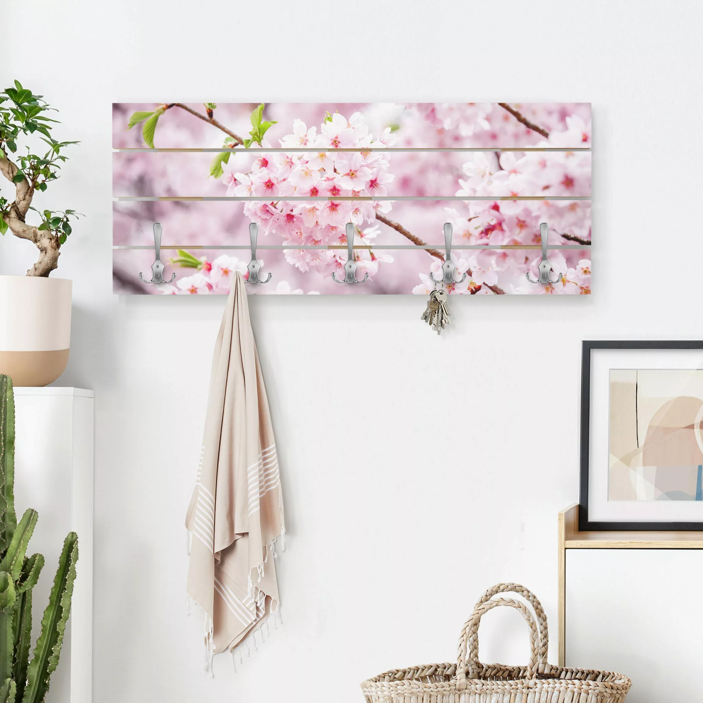 Wandgarderobe Japanische Kirschblüten günstig online kaufen