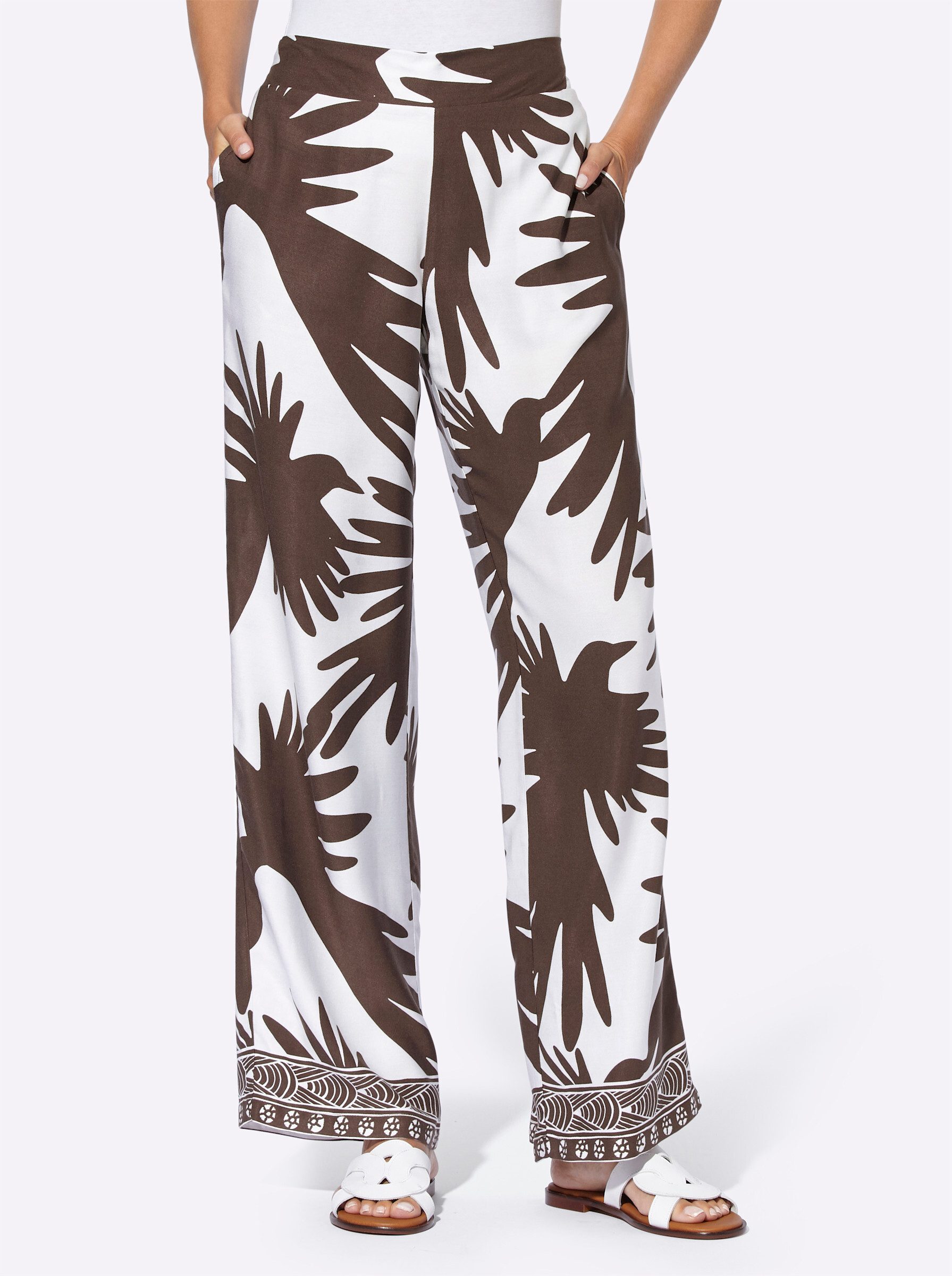 heine Jerseyhose Druckhose Innenbeinlänge ca. 77 günstig online kaufen