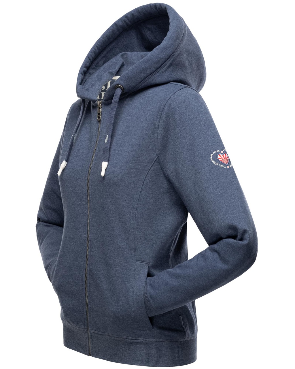 Navahoo Kapuzensweatshirt Engelshaar sportlicher Zip-Hoodie mit dicken Tunn günstig online kaufen