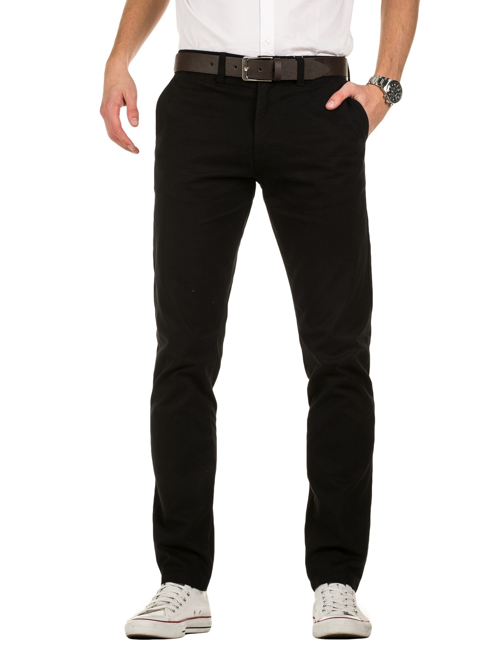 Yazubi Chinohose Kyle Chino-Hose mit Gürtel günstig online kaufen