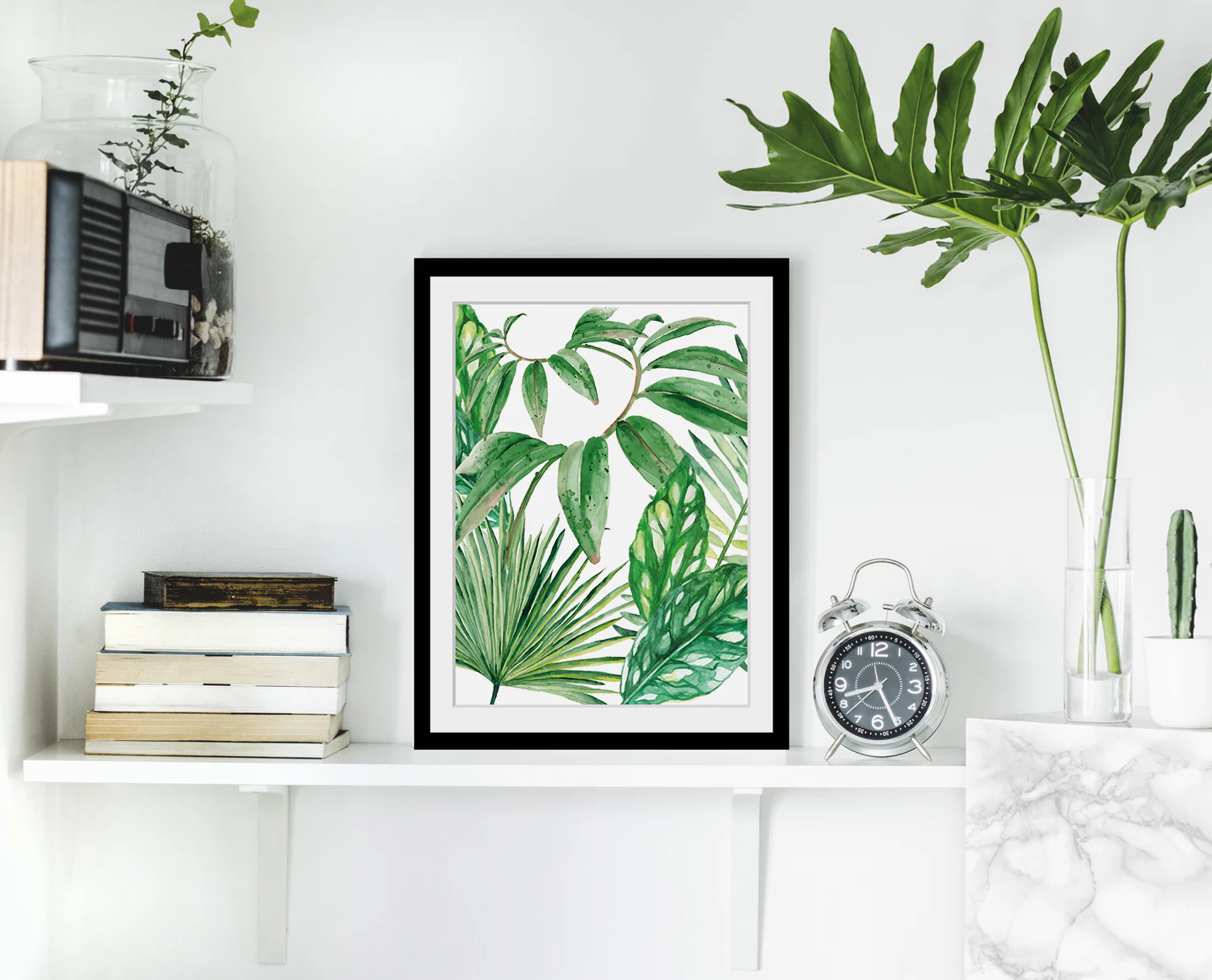 queence Bild "lelele", Blätter, Dschungel, Blätter, gerahmt, Natur günstig online kaufen
