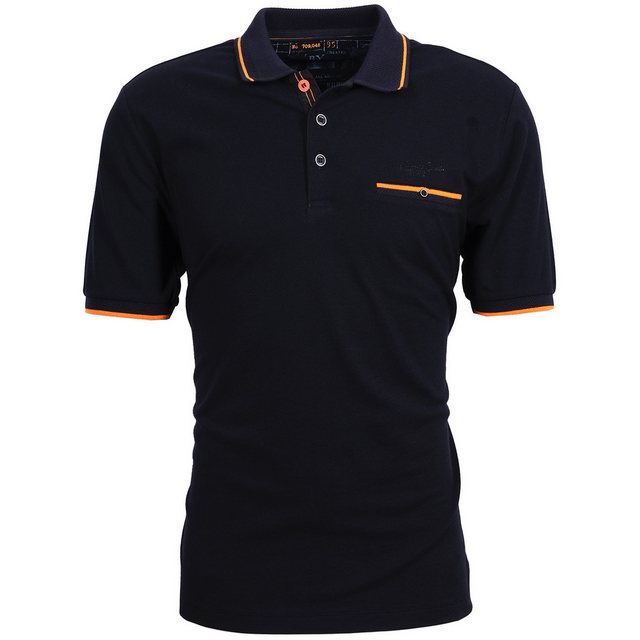 Mode Monte Carlo Poloshirt Poloshirt mit Brusttasche von Monte Carlo, blau günstig online kaufen