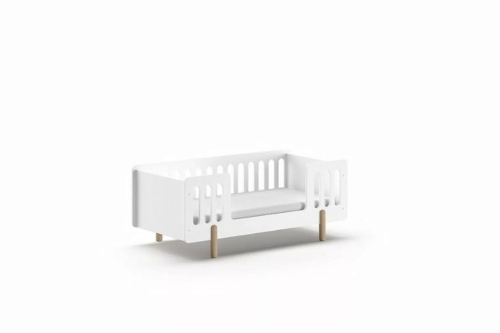 Vipack Kinderbett SMILE, in Weiß lackiert, MDF - 150x60,2x74cm (BxHxT) günstig online kaufen