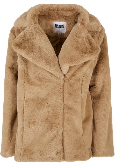 URBAN CLASSICS Winterjacke "Urban Classics Damen Ladies Lapel Teddy Jacket" günstig online kaufen