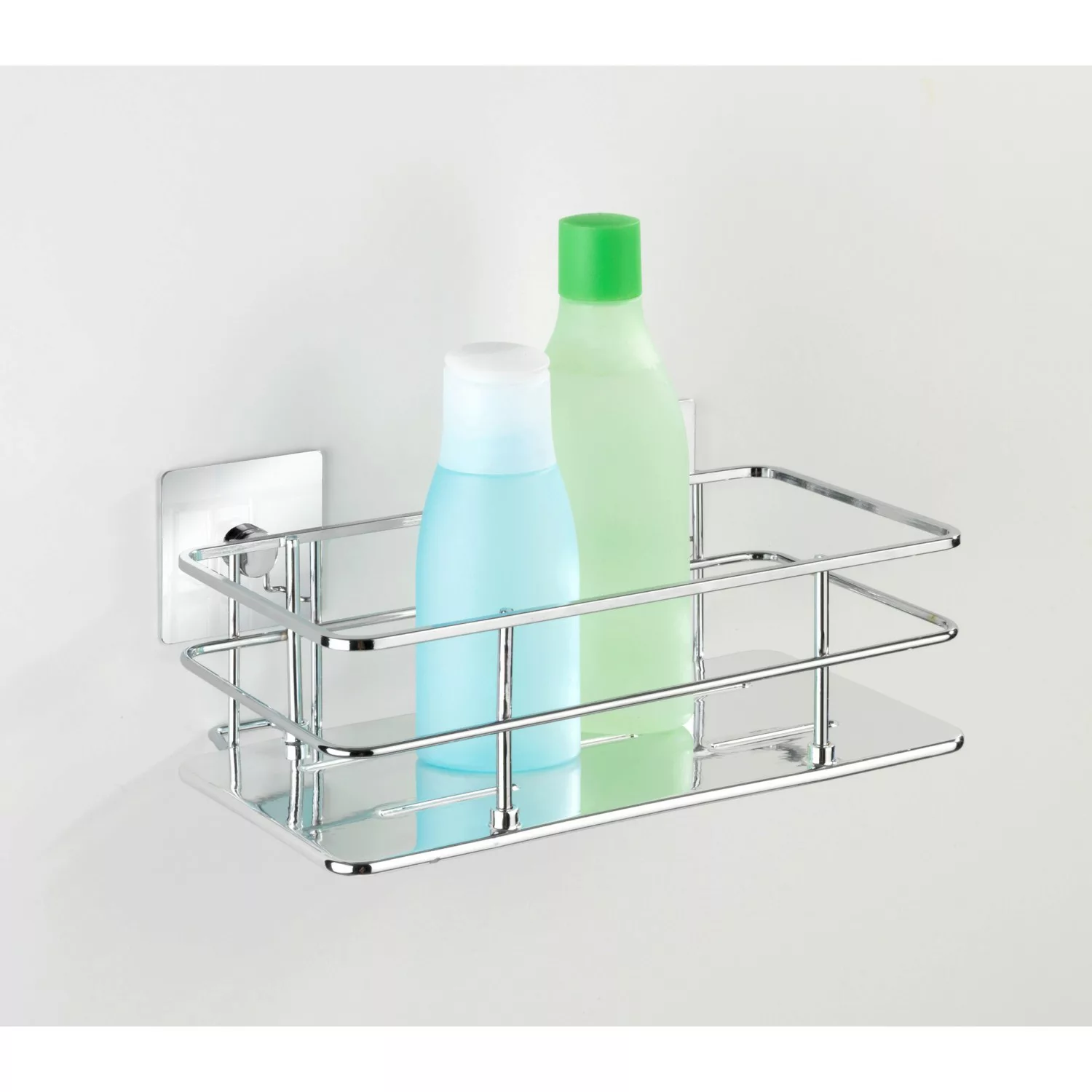 Wenko Turbo-Loc Edelstahl Wandablage Quadro Edelstahl 24 x 10 x 14.5 cm, Ch günstig online kaufen
