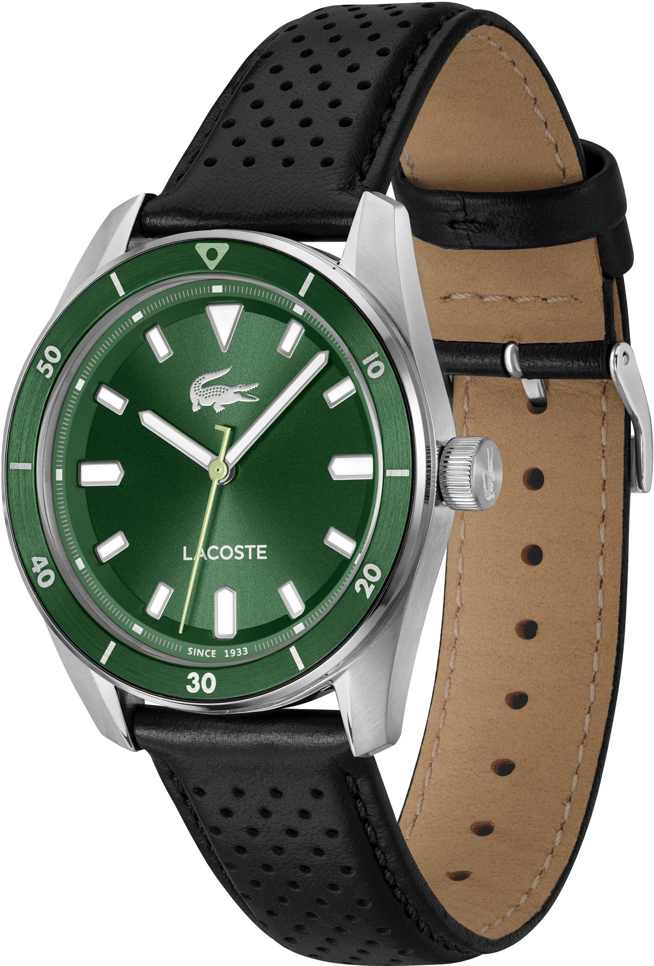 Lacoste Quarzuhr 2011423, Armbanduhr, Herrenuhr, Lederarmband, günstig online kaufen