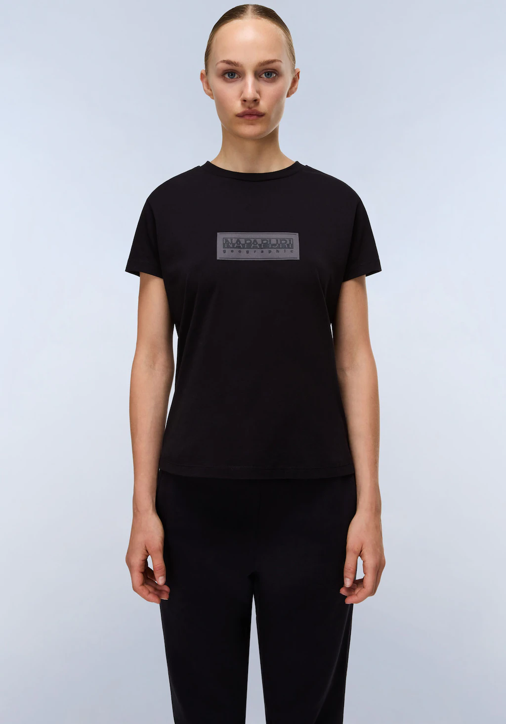 Napapijri Kurzarmshirt "S-BOX LOGO SS W 1 A69 LANGOUSTINO A69", Mit Rundhal günstig online kaufen