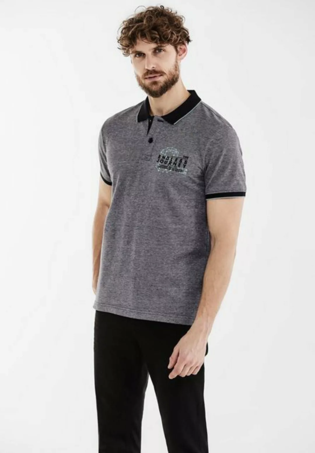 STREET ONE MEN Poloshirt aus reiner Baumwolle günstig online kaufen