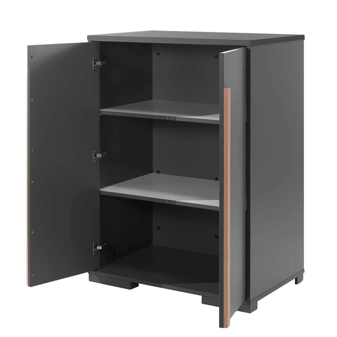 Kinderzimmer Wäscheschrank in Anthrazit 116 cm hoch 86 cm breit günstig online kaufen