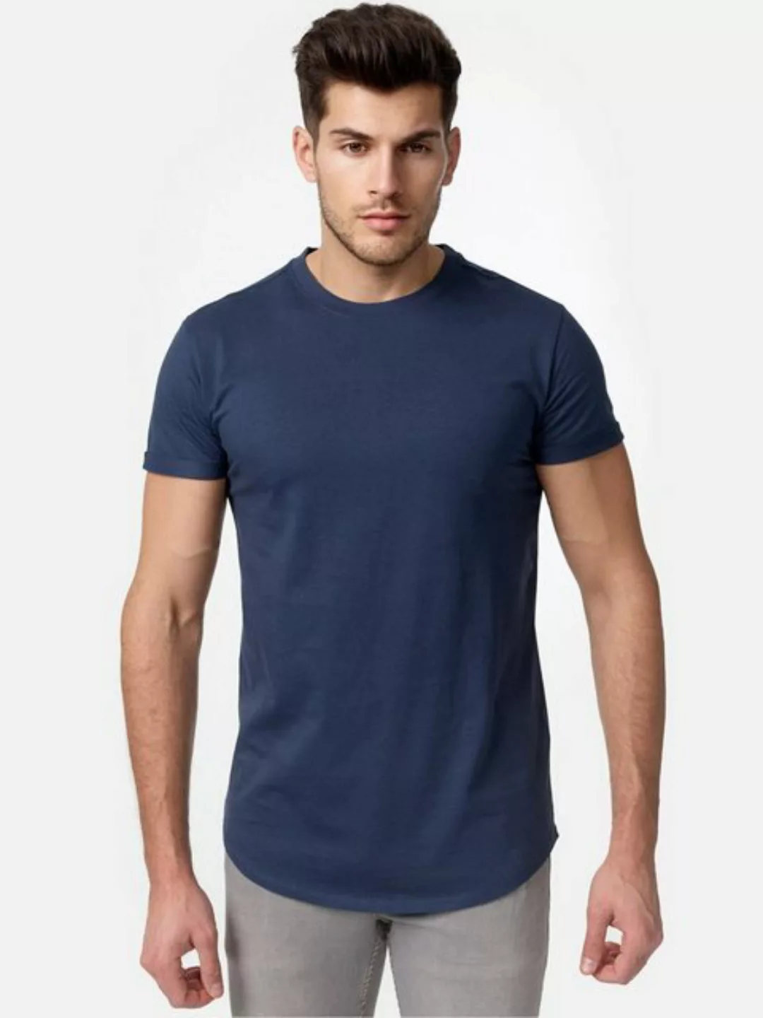 Tazzio T-Shirt E105 Herren Basic Rundhalsshirt günstig online kaufen