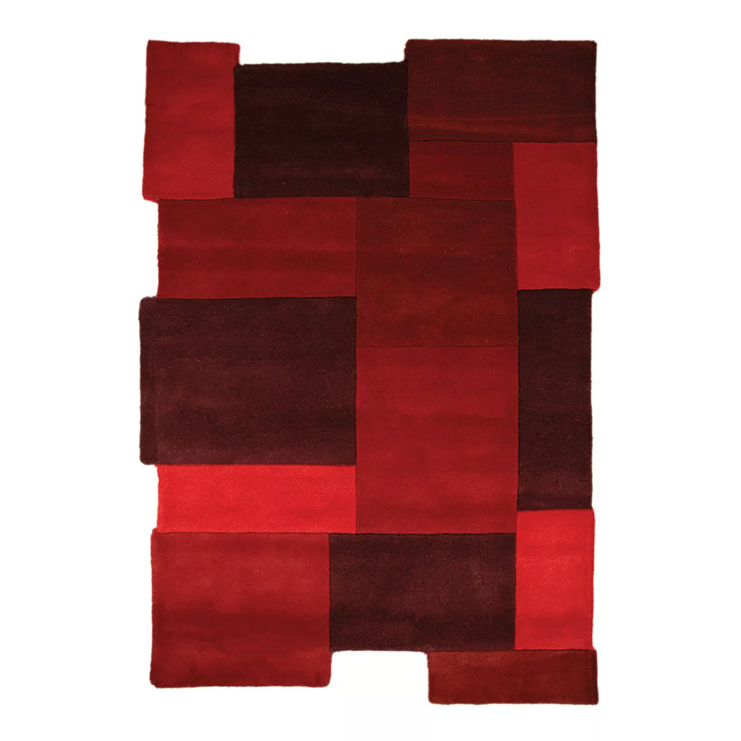 FLAIR RUGS Wollteppich »Abstract Collage«, rechteckig günstig online kaufen