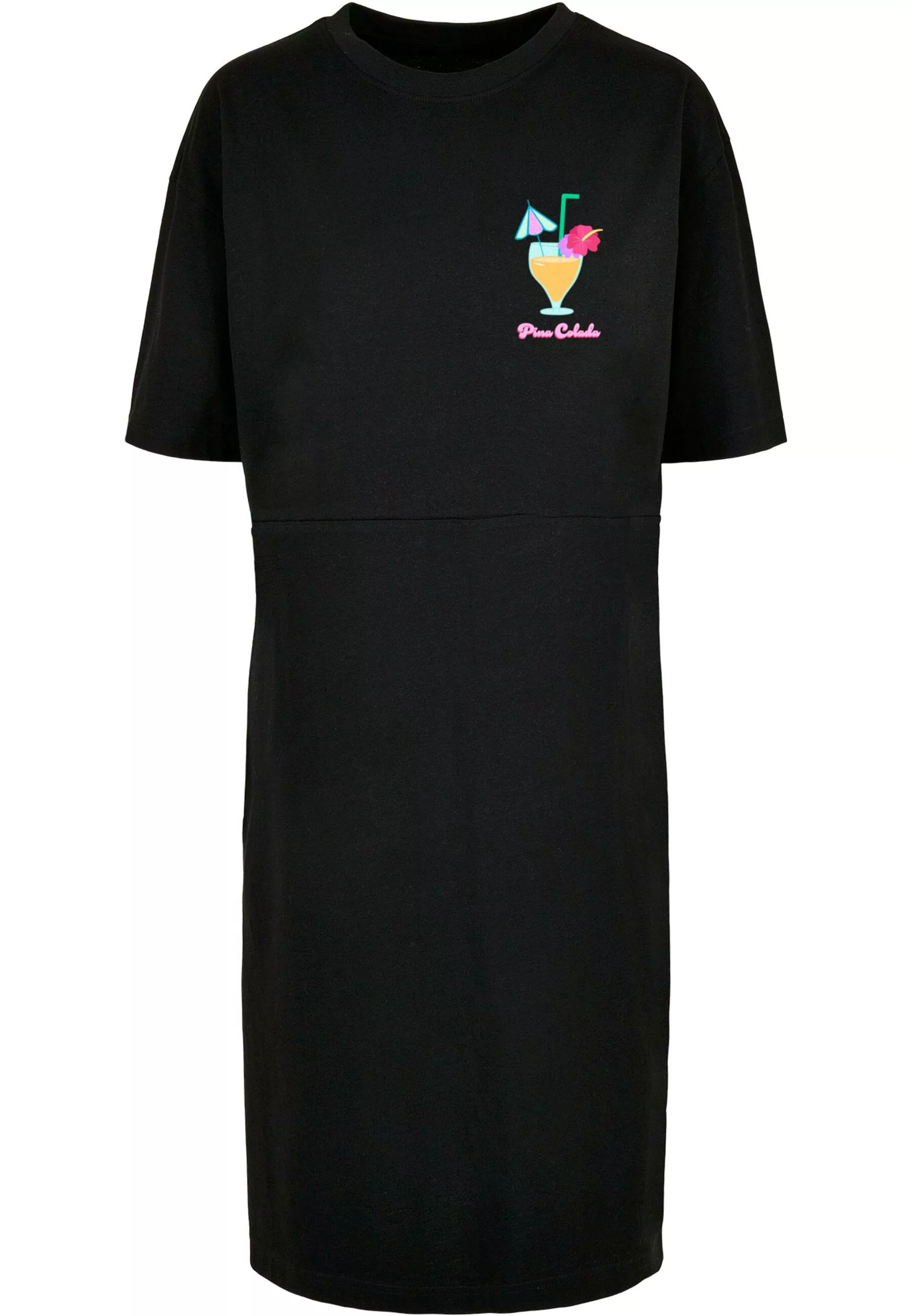 Merchcode Shirtkleid "Merchcode Damen Ladies Pina Colada Oversized Slit Tee günstig online kaufen