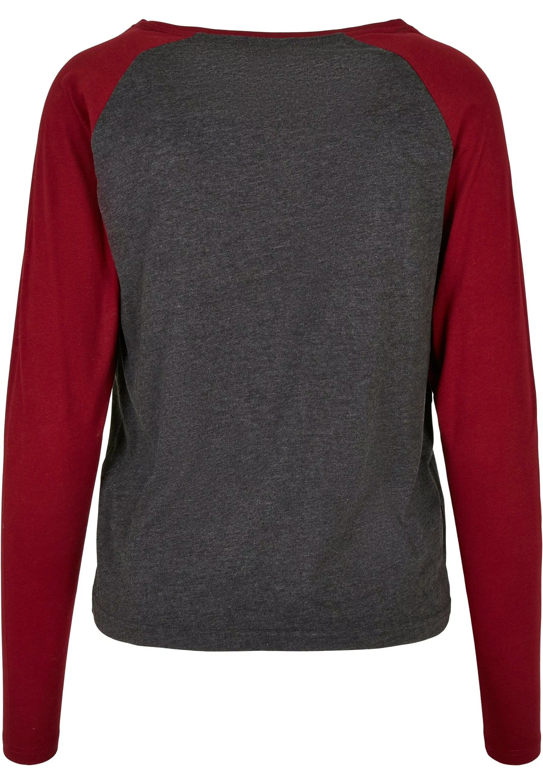 URBAN CLASSICS Langarmshirt "Urban Classics Damen Ladies Contrast Raglan Lo günstig online kaufen