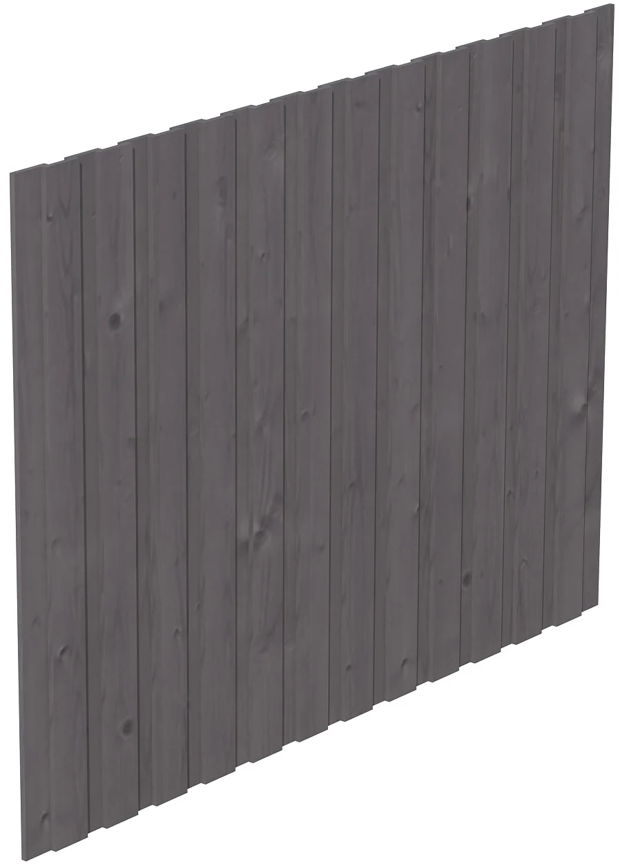 Skan Holz Seitenwand Deckelschalung 230 x 180 cm Fichte Schiefergrau günstig online kaufen