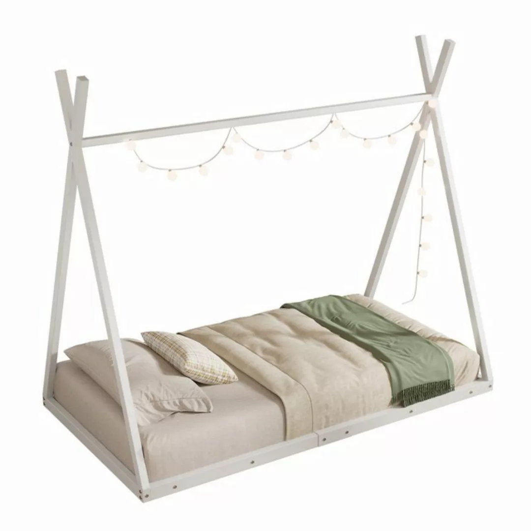 KoDise Metallbett Einzelbett 90*200cm Metallbett, Dreiecksform, ohne Matrat günstig online kaufen