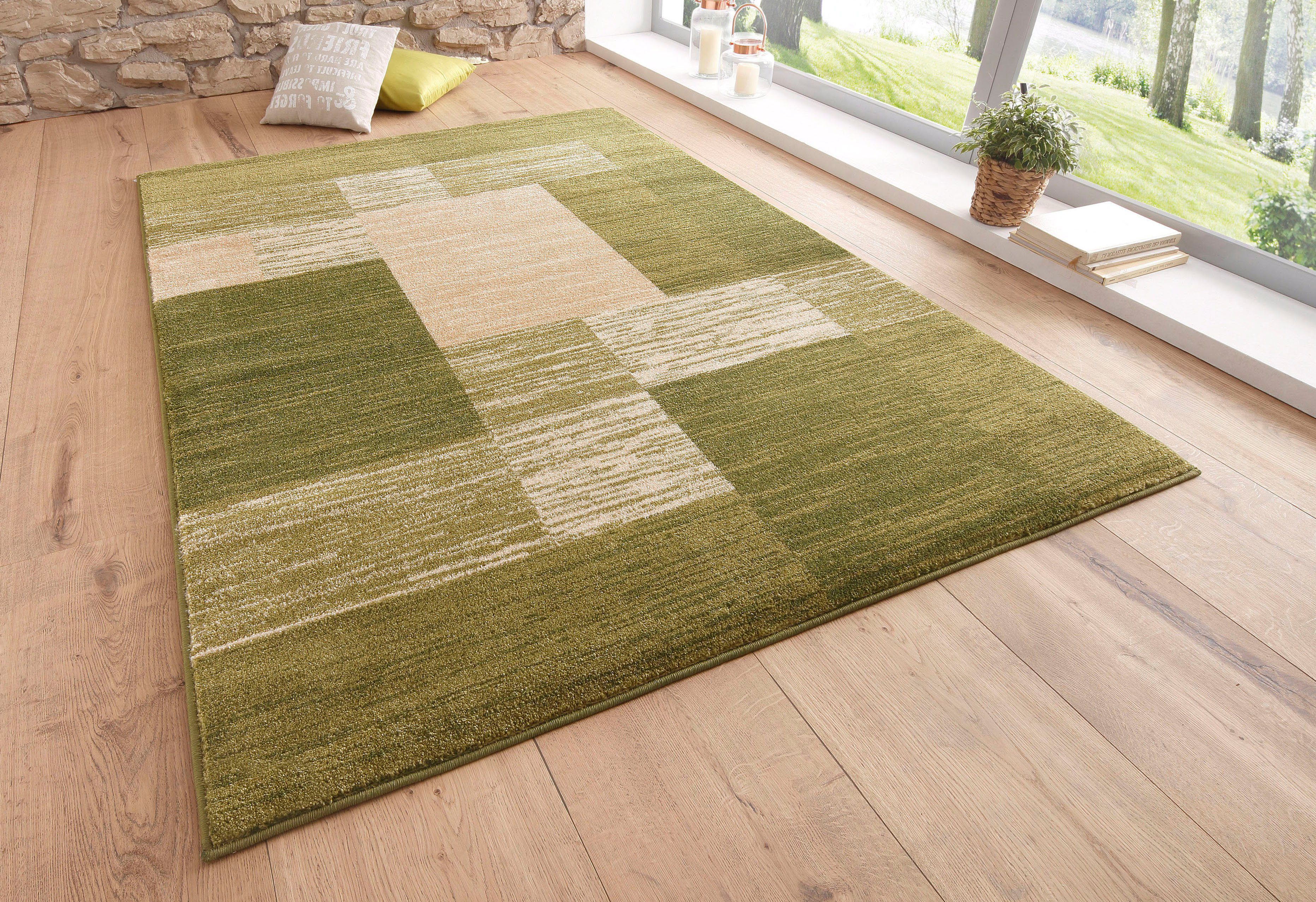 my home Teppich Melvin, rechteckig, Höhe: günstig online kaufen