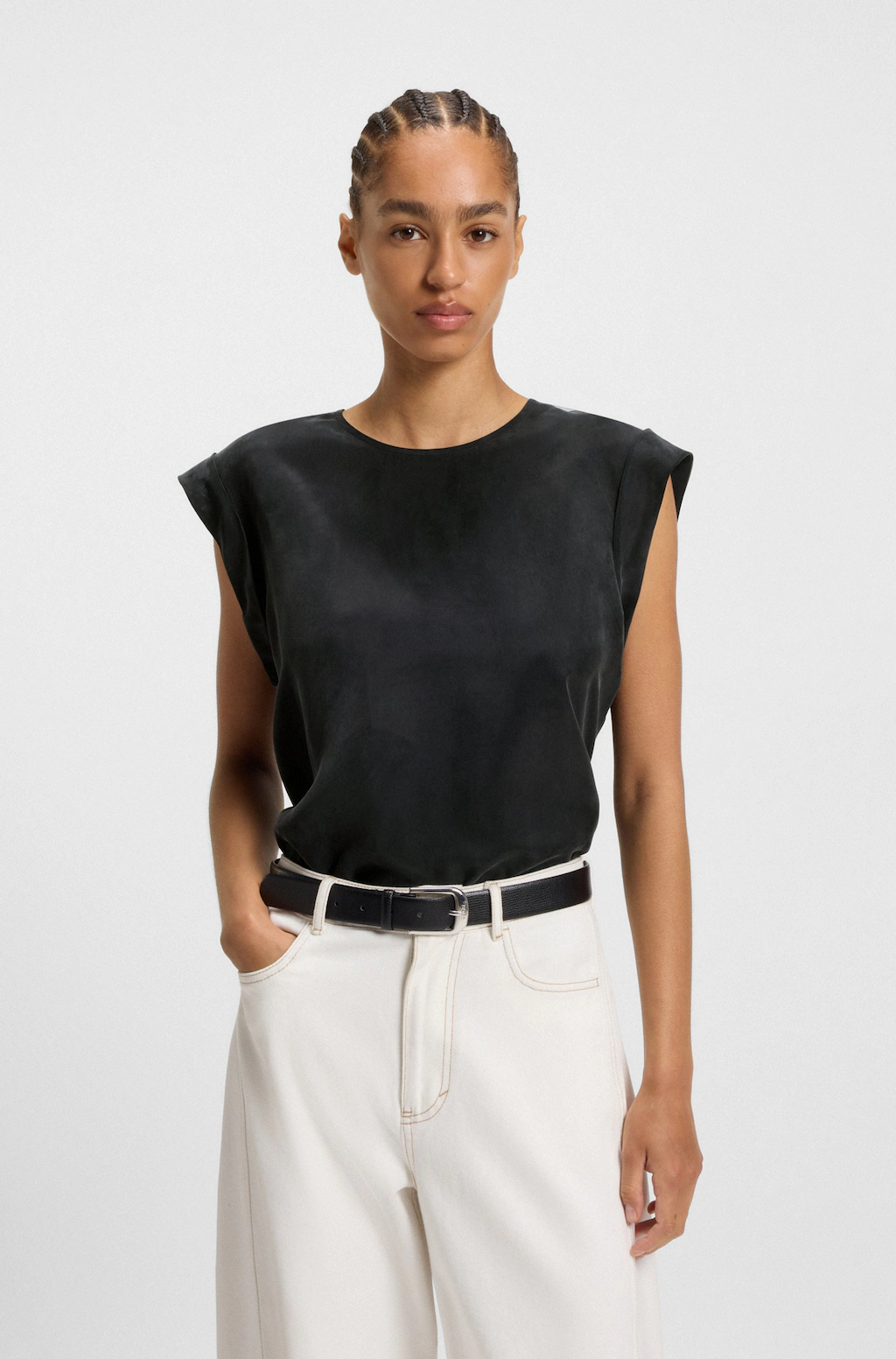 BOSS ORANGE Shirtbluse "Irnette Premium Damenmode", mit Ärmelaufschlag günstig online kaufen
