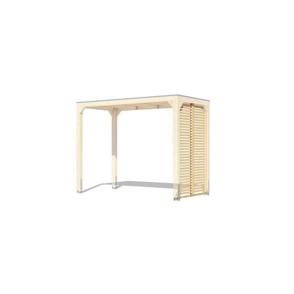 Karibu Pavillon Florida natur Holz B/H/L: ca. 160x239x320 cm günstig online kaufen