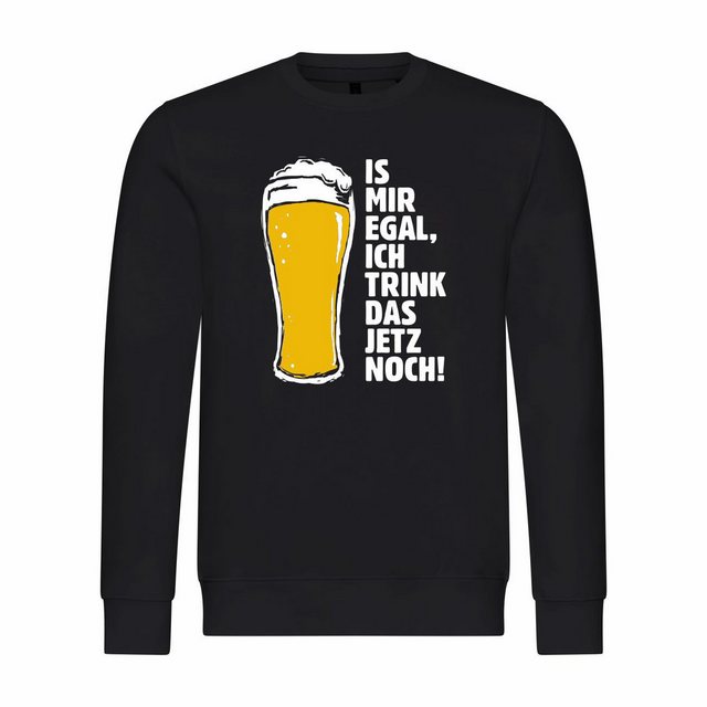 deinshirt Rundhalspullover Herren Sweatshirt Is mir egal ich trink das jetz günstig online kaufen