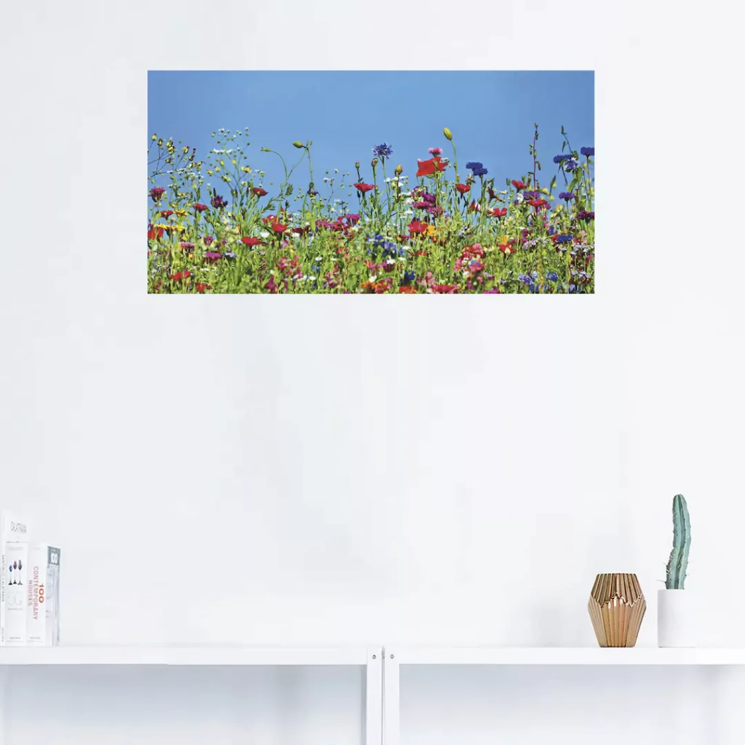 Artland Wandbild "Blumenwiese II", Blumenwiese, (1 St.), als Leinwandbild, günstig online kaufen