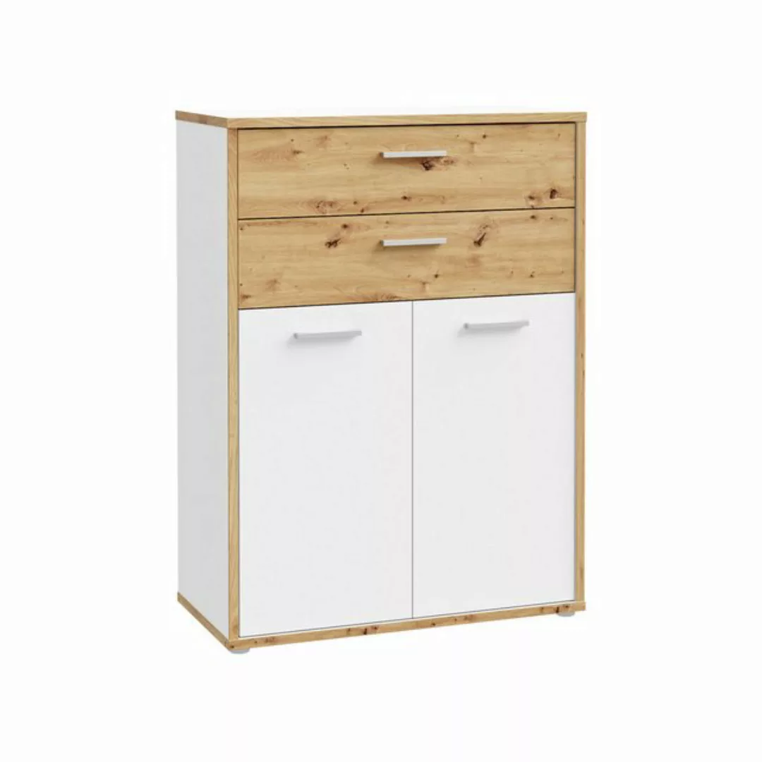 expendio Hochschrank Keilo 11 Weiß / Artisan Oak Nb., 45x227x42 cm günstig online kaufen