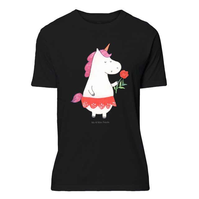 Mr. & Mrs. Panda T-Shirt Einhorn Dame - Schwarz - Geschenk, Trennung, T-Shi günstig online kaufen