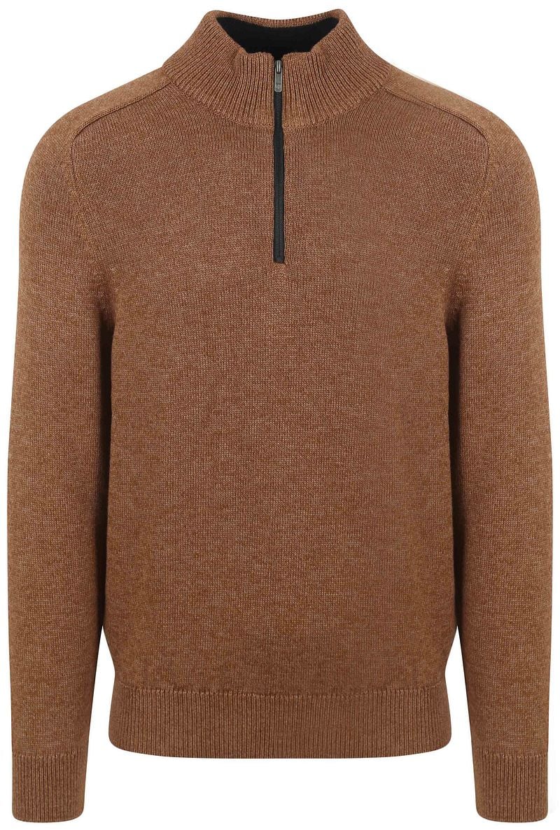 State Of Art Half Zip Pullover Melange Camel Braun - Größe XXL günstig online kaufen