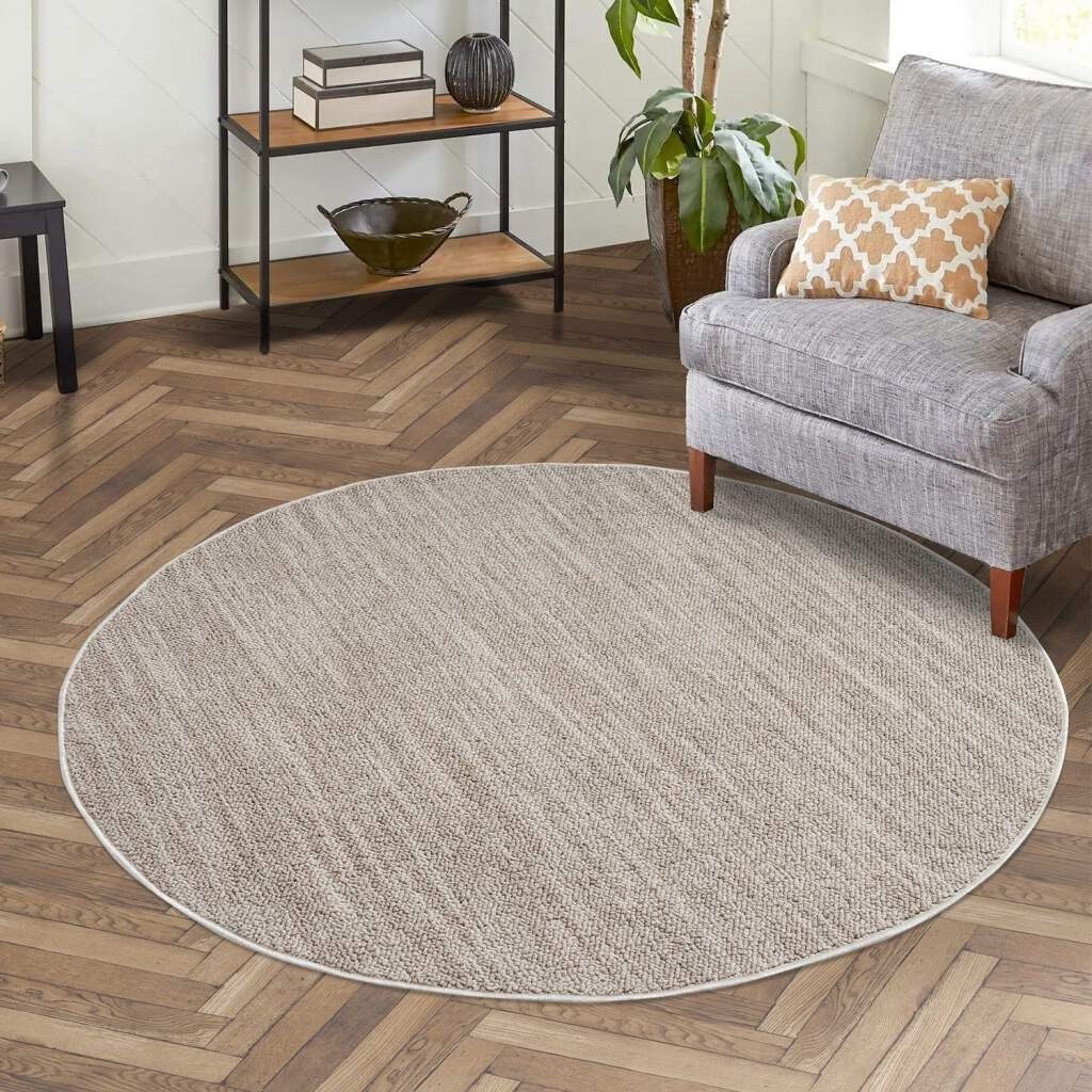 Carpet City Teppich »CLASICO 0052«, rund, 11 mm Höhe, Kurzflor, Hochtief-Mu günstig online kaufen