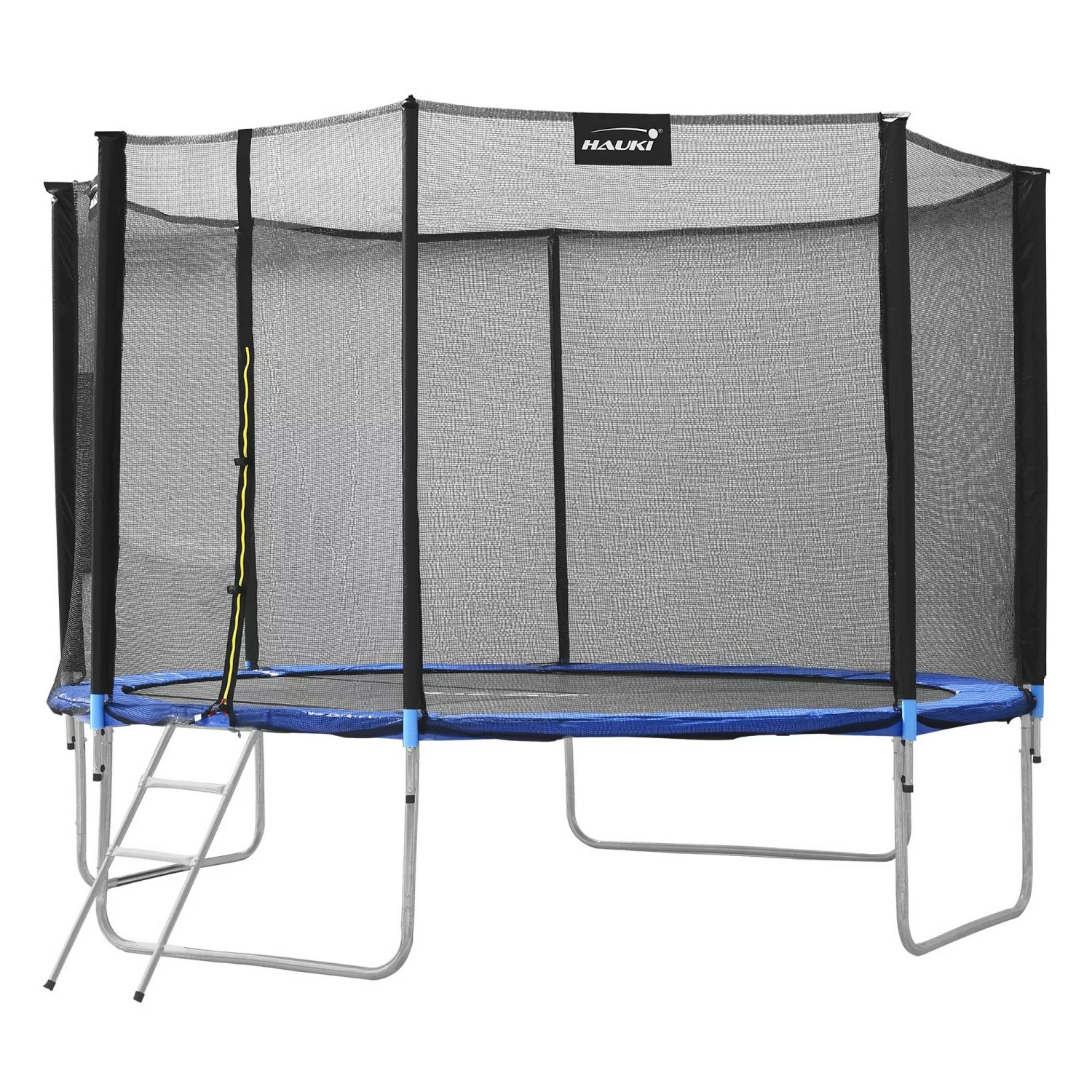 Hauki Trampolin Outdoor 427cm Blau GS Geprüft Rundes Gartentrampolin bis 15 günstig online kaufen