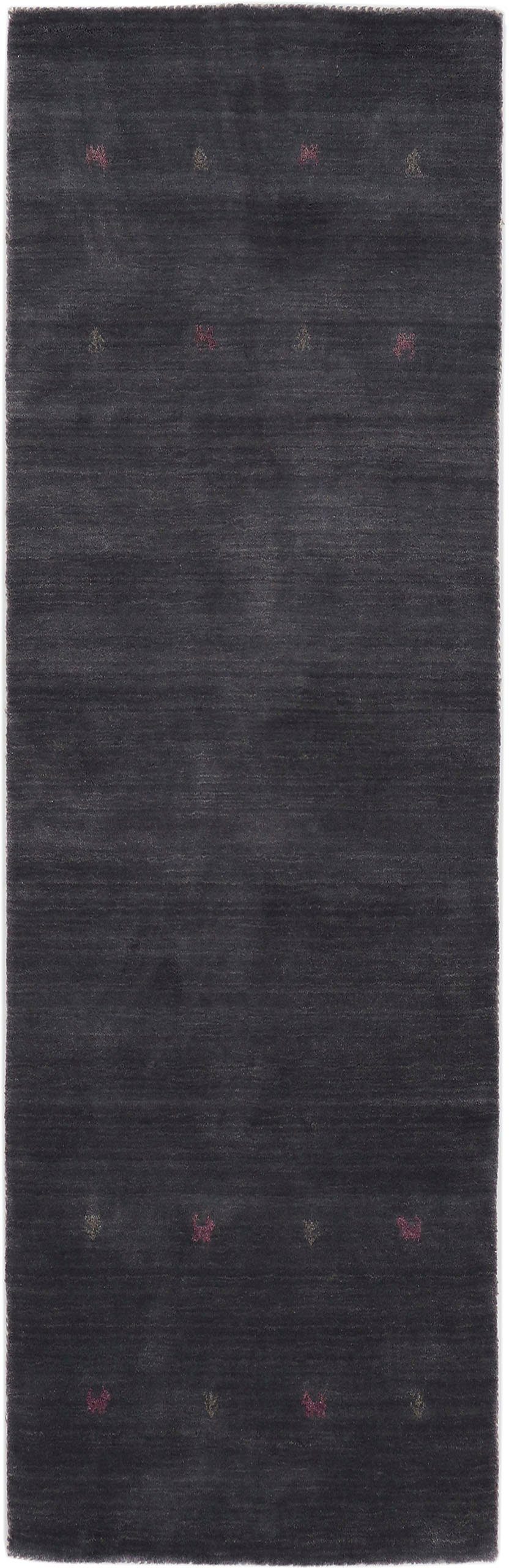carpetfine Wollteppich »Gabbeh Uni, auch als Läufer und Rund erhältlich«, r günstig online kaufen