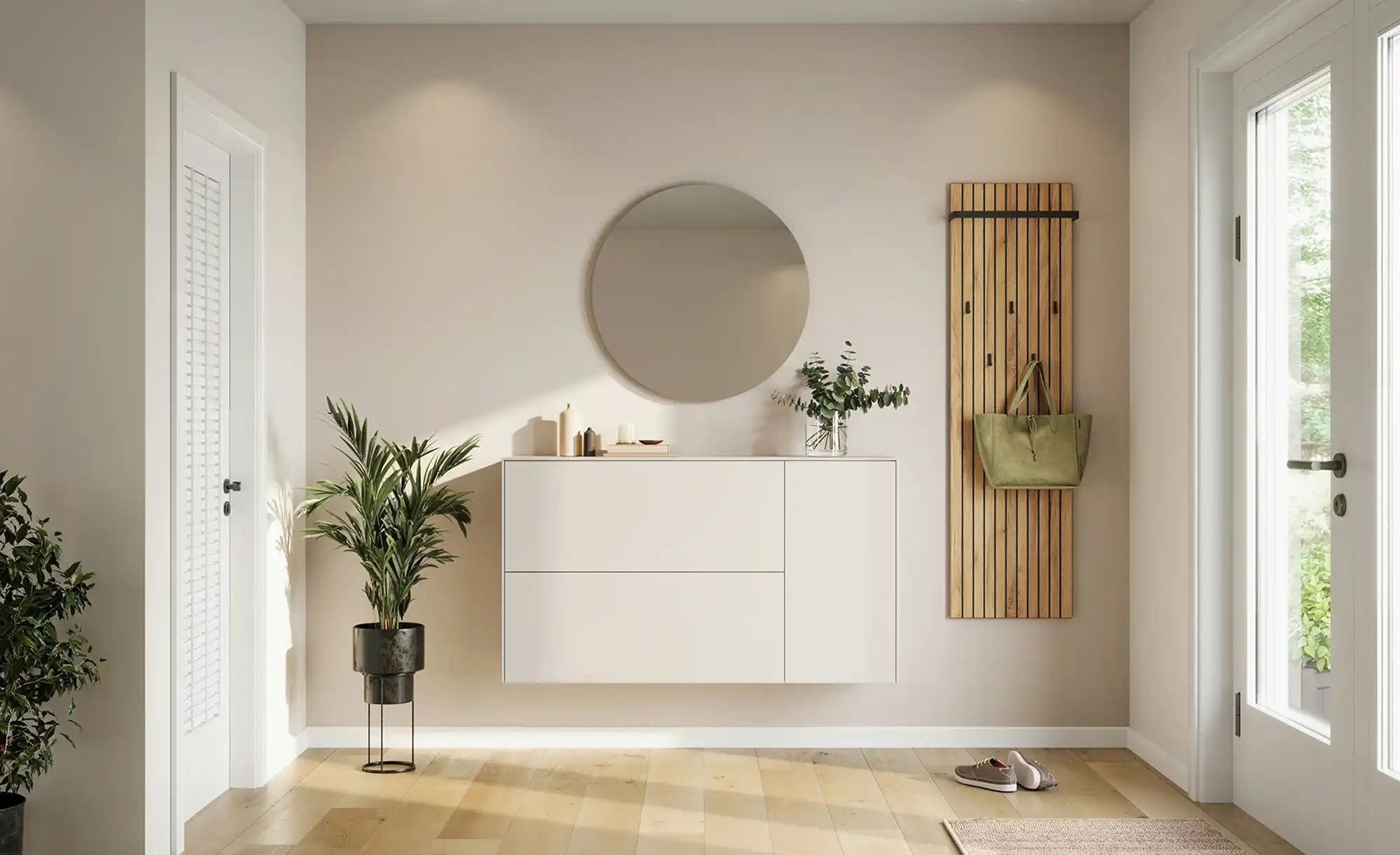 uno Garderobenpaneel  Lomena ¦ holzfarben ¦ Holzwerkstoff ¦ Maße (cm): B: 4 günstig online kaufen