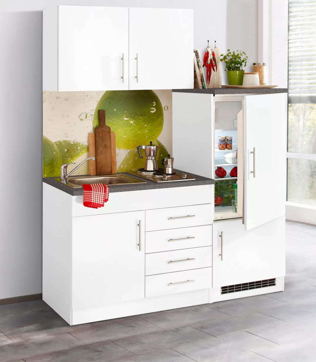 HELD MÖBEL Küchenzeile »Toledo«, mit E-Geräten, Breite 160 cm günstig online kaufen