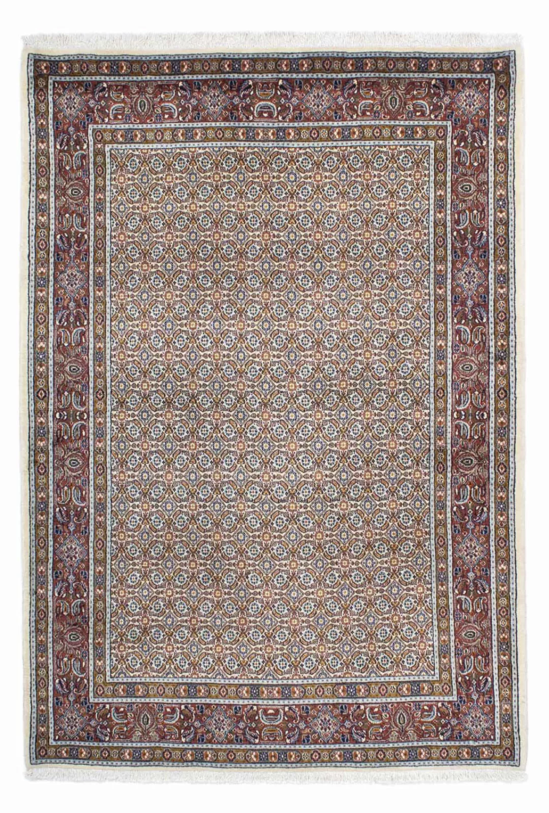 morgenland Wollteppich »Moud Stark Gemustert Beige 192 x 150 cm«, rechtecki günstig online kaufen