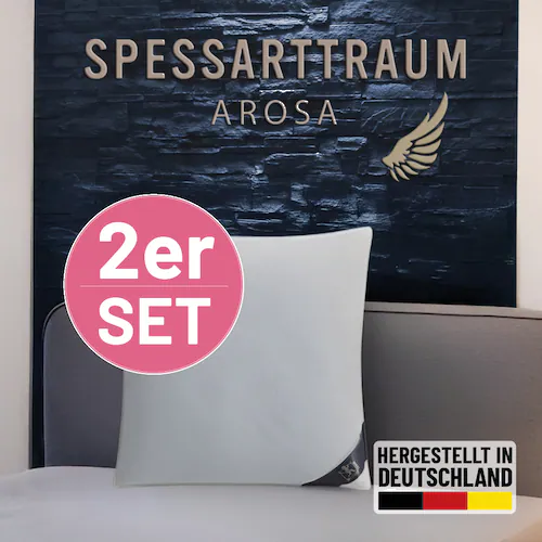 SPESSARTTRAUM 3-Kammer-Kopfkissen »Arosa Sparset«, (1 St.), Kissen 40x80, 8 günstig online kaufen